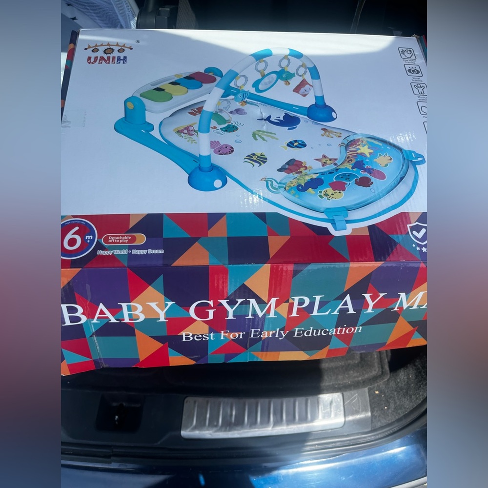 Baby gym playmat